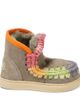 Mou Kids Mou Kids Crochet-trimmed suede sneakers - 4