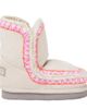 Mou Kids Mou Kids Embroidered shearling-lined suede boots - 4