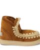 Mou Kids Mou Kids Embroidered shearling-lined suede sneakers - 4