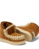 Mou Kids Mou Kids Embroidered shearling-lined suede sneakers - 6
