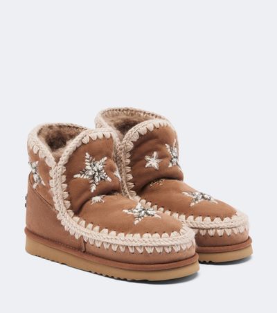 Mou Mou 18 embellished suede ankle boots