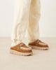 MOU Mou bounce logo letter suede clogs in cognac-Brown - 3