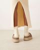MOU Mou bounce logo letter suede clogs in elephant gray - 4