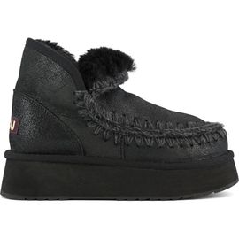 Mou Mou Mini Platform Genuine Shearling Boot