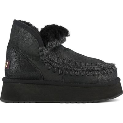 Mou Mou Mini Platform Genuine Shearling Boot