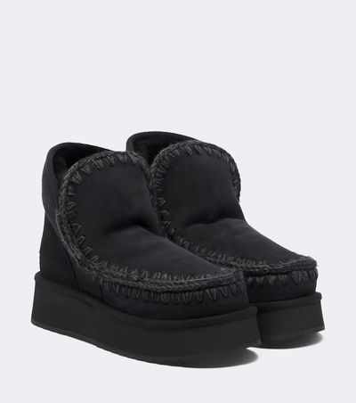 Mou Mou Mini shearling-lined suede ankle boots