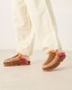 MOU Mou overstitched suede mules in cognac brown - 1