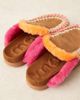 MOU Mou overstitched suede mules in cognac brown - 2