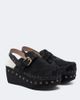 Mou Mou Shearling-lined calf hair clogs - 1