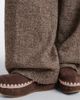 Mou Mou Shearling-lined suede clogs - 3