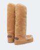 Mou Mou Shearling-lined suede knee-high boots - 4