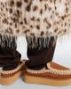 Mou Mou Shearling-lined suede platform clogs - 3