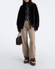 Mou Mou Shearling-lined suede platform mules - 2