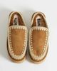 MOU Mou shearling lined platform suede clogs in cognac-Brown - 2