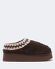 Mou Mou Shearling platform mules - 5