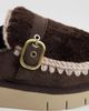 MOU Mou suede Bounce clogs in mocha-Brown - 3