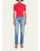 MOUSSY VINTAGE Frayed-Hem Slim Straight-Leg Jeans - 2