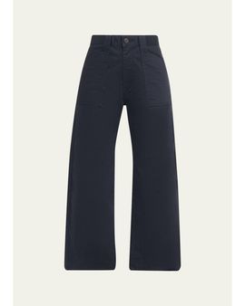 MOUSSY VINTAGE Gusset Mid-Rise Ankle Cargo Pants