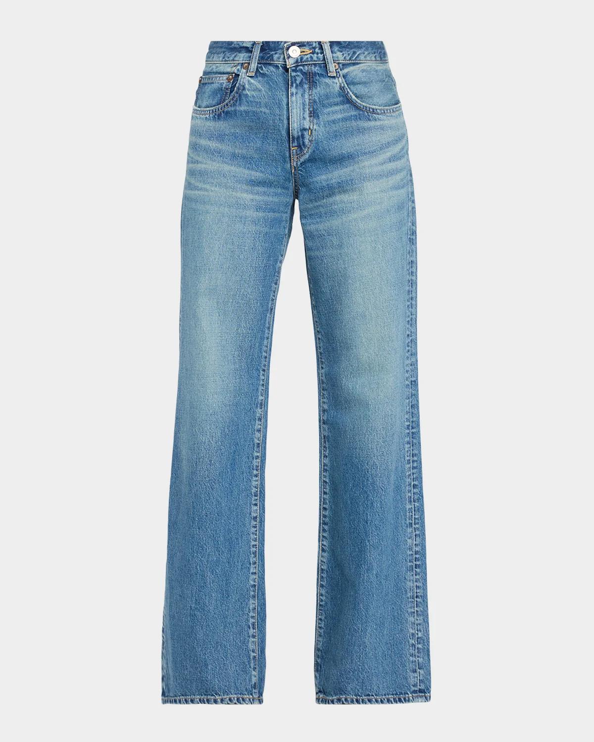 MOUSSY VINTAGE Missouri Low-Rise Wide-Leg Jeans