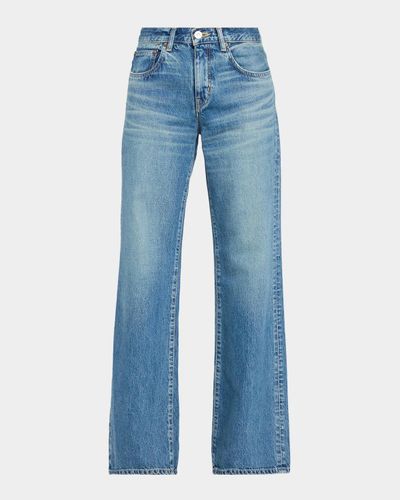 MOUSSY VINTAGE Missouri Low-Rise Wide-Leg Jeans