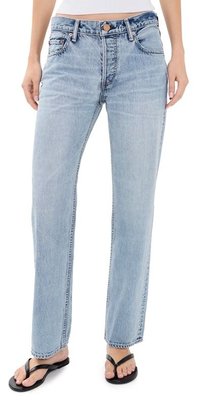 MOUSSY VINTAGE MOUSSY VINTAGE Covington Straight Low Jeans Light Blue