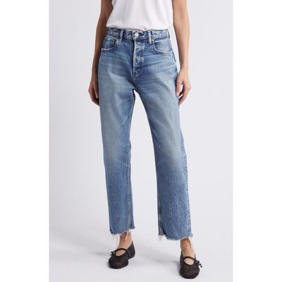 MOUSSY VINTAGE MOUSSY VINTAGE MV Mabel High Waist Distressed Wide Straight Leg Jeans