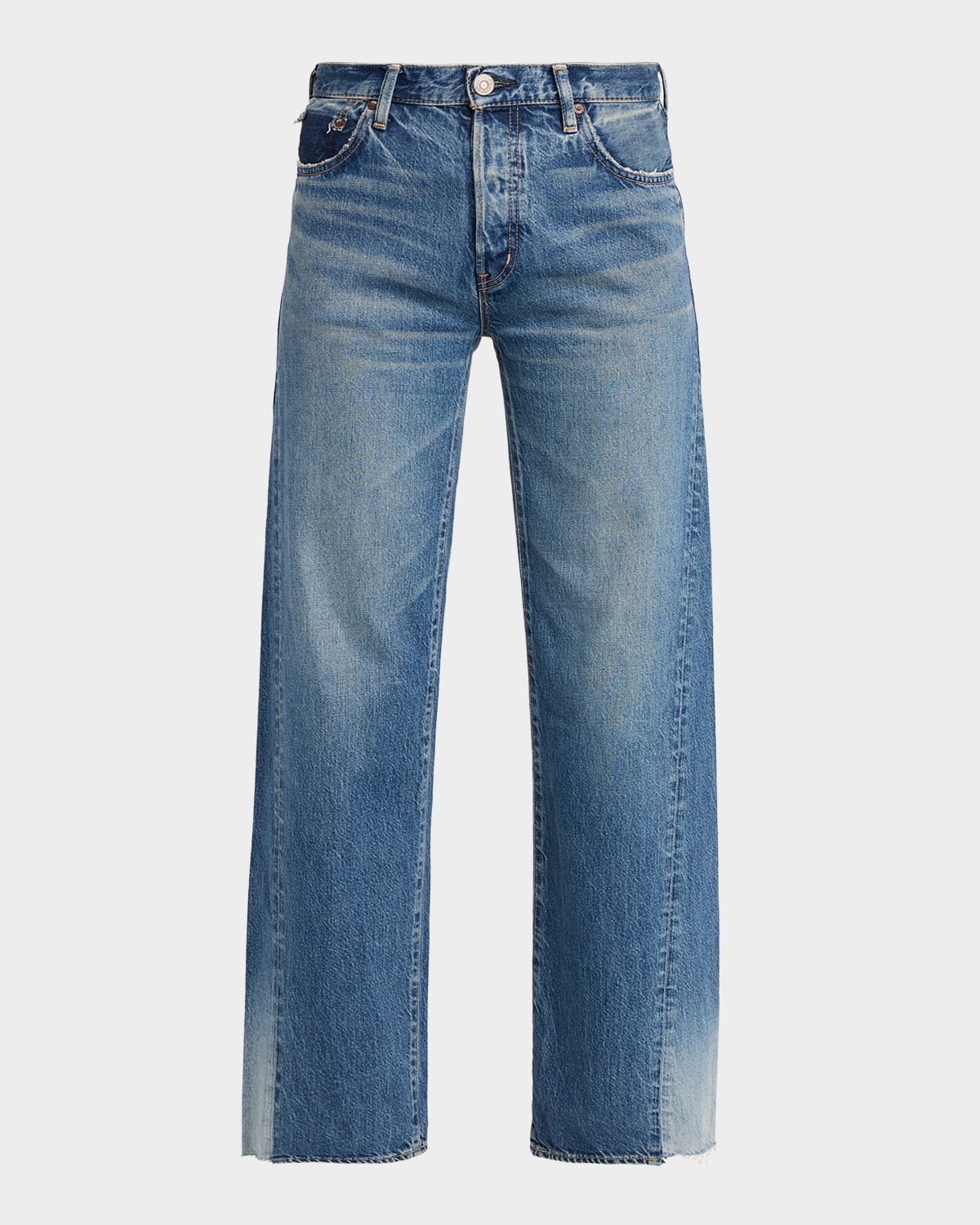 MOUSSY VINTAGE Wide-Leg Paneled Jeans
