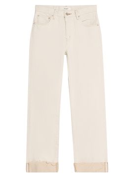 MOUSSY VINTAGE Women's Bellport High-Rise Straight-Leg Cuffed Jeans