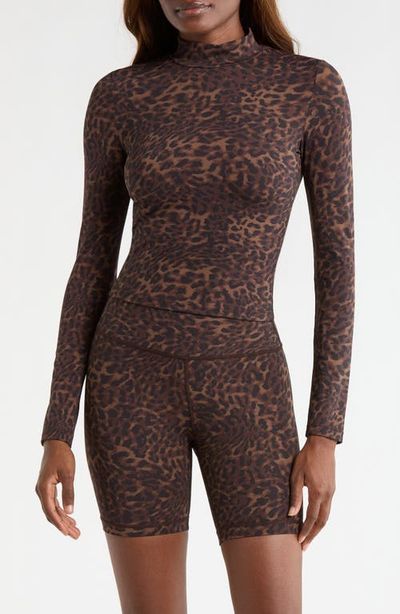 MPG MPG Leopard Print Long Sleeve Top