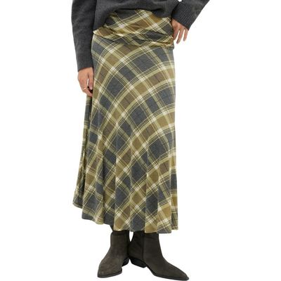 M&S M&S Check Plaid Midi Skirt
