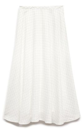 M&S M&S Checked Midi Skirt