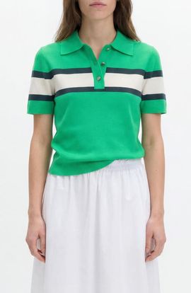 M&S M&S Compact Stripe Polo Sweater