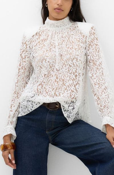 M&S M&S Lace Shoulder Pad Top