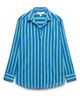 M&S M&S Stripe Long Sleeve Cotton Button-Up Top - 2