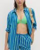 M&S M&S Stripe Long Sleeve Cotton Button-Up Top - 4