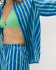 M&S M&S Stripe Long Sleeve Cotton Button-Up Top - 5