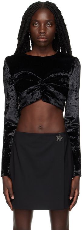 MSGM MSGM Black Twist Blouse