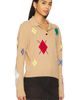 MSGM MSGM Broken Argyle Sweater - 2