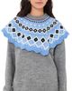 MSGM MSGM Fair Isle Cape Sweater Grey - 1