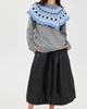 MSGM MSGM Fair Isle Cape Sweater Grey - 6