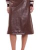 MSGM MSGM Leather Skirt Cocoa Brown - 1