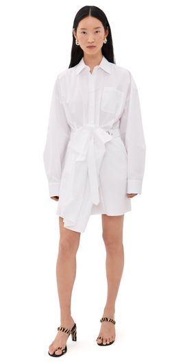 MSGM MSGM Long Sleeve Mini Dress White
