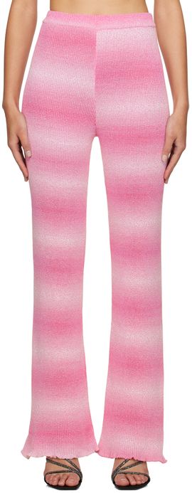 MSGM MSGM Pink Gradient Trousers
