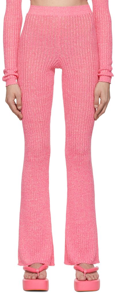 MSGM MSGM Pink Linen Lounge Pants