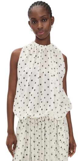 MSGM MSGM Polka Dot Top Black