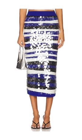 MSGM MSGM Sequin Knit Skirt