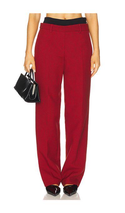 MSGM MSGM Techno Micro Check Pant