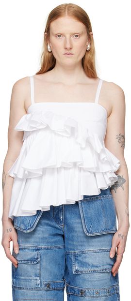 MSGM MSGM White Ruffled Camisole