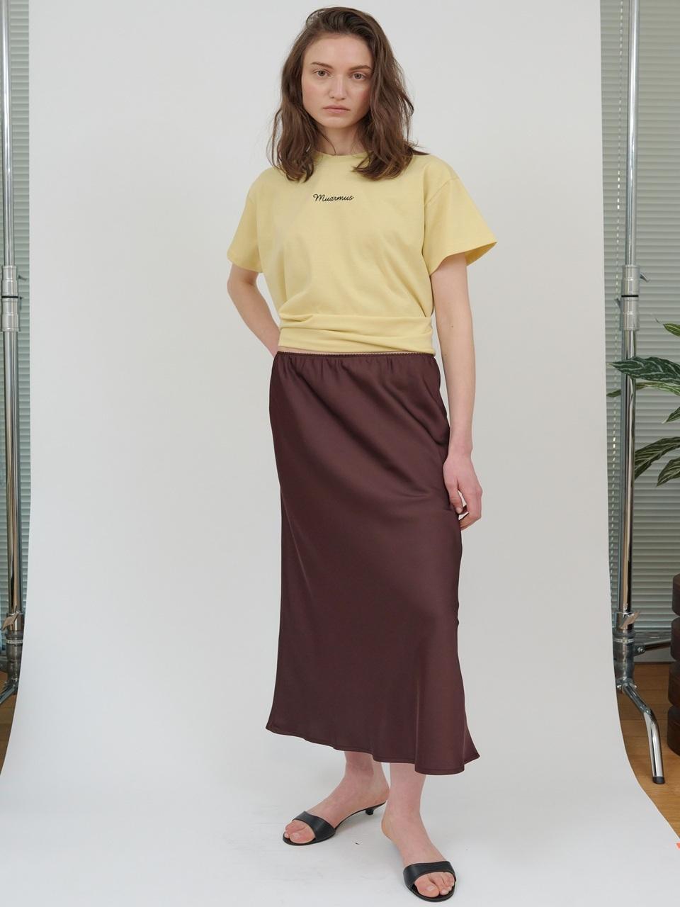 MUARMUS Bijou Band Skirt [Wine]