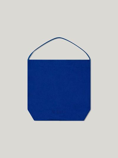 MUARMUS Cotton Vintage Shoulder Canvas Bag [Blue]